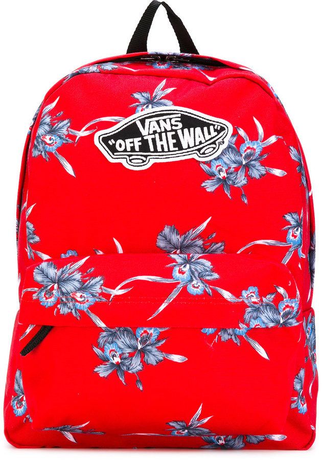 vans floral backpack