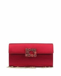 Red Floral Clutch