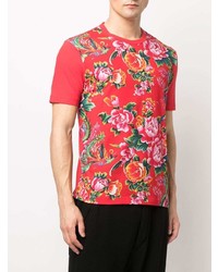 Junya Watanabe MAN Floral Print Cotton T Shirt