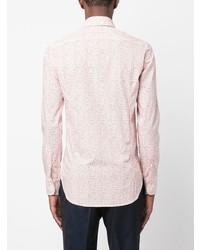 Canali Floral Pattern Classical Shirt
