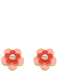 Heyday 3way Flower Earring Red Pink