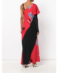 Dvf Diane Von Furstenberg Asymmetric Oriental Print Dress