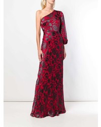 Saloni Floral Asymmetric Gown