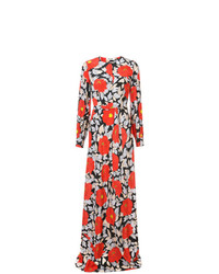 Dvf Diane Von Furstenberg Floral Print Maxi Dress