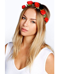 Boohoo Cara Elasticated Floral Headband