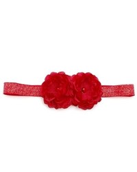 Reflectionz Girls Red Flower Jewel Sparkle Headband Hair Accessory