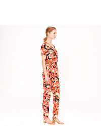 J.Crew Collection Jumpsuit In Hibiscus Floral