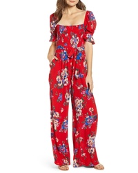 Band of Gypsies Manchester Smocked Jumpsuit
