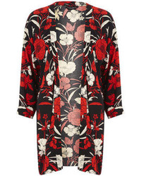 Dorothy Perkins Black And Red Floral Kimono