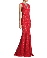 Theia Floral Lace Mermaid Gown