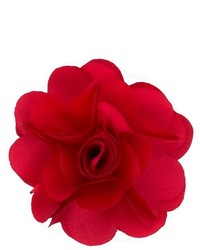 Red Floral Lapel Pin