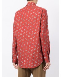 Paul Smith Floral Print Buttoned Up Shirt