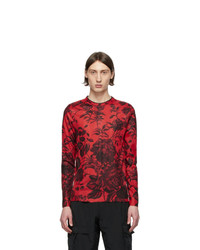 Red Floral Long Sleeve T-Shirt