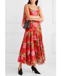 Richard Quinn Embellished Floral Print Tte Maxi Dress