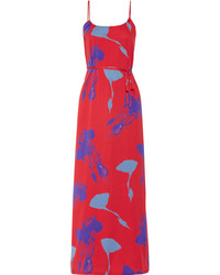 Tucker Floral Print Silk Blend Maxi Dress