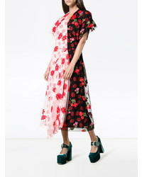 Simone Rocha Floral Print Tulle De Chine Dress, $1,331 | farfetch 