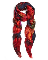 Echo Photographic Floral Scarf
