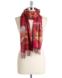 Lord & Taylor Woven Floral Scarf