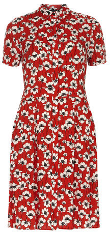 dorothy perkins red floral dress