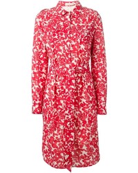 Tory Burch Floral Print Shirt Dress