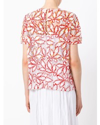 Peter Pilotto Sheer Embroidered Blouse
