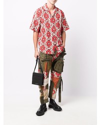 DSQUARED2 Creased Effect Floral Print Shirt
