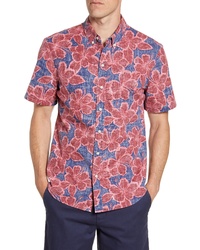 Reyn Spooner Hibiscus Orchard Regular Fit Floral Short Sleeve Sport Shirt