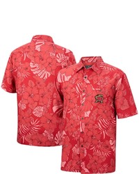 Colosseum Red Maryland Terrapins The Dude Camp Button Up Shirt At Nordstrom