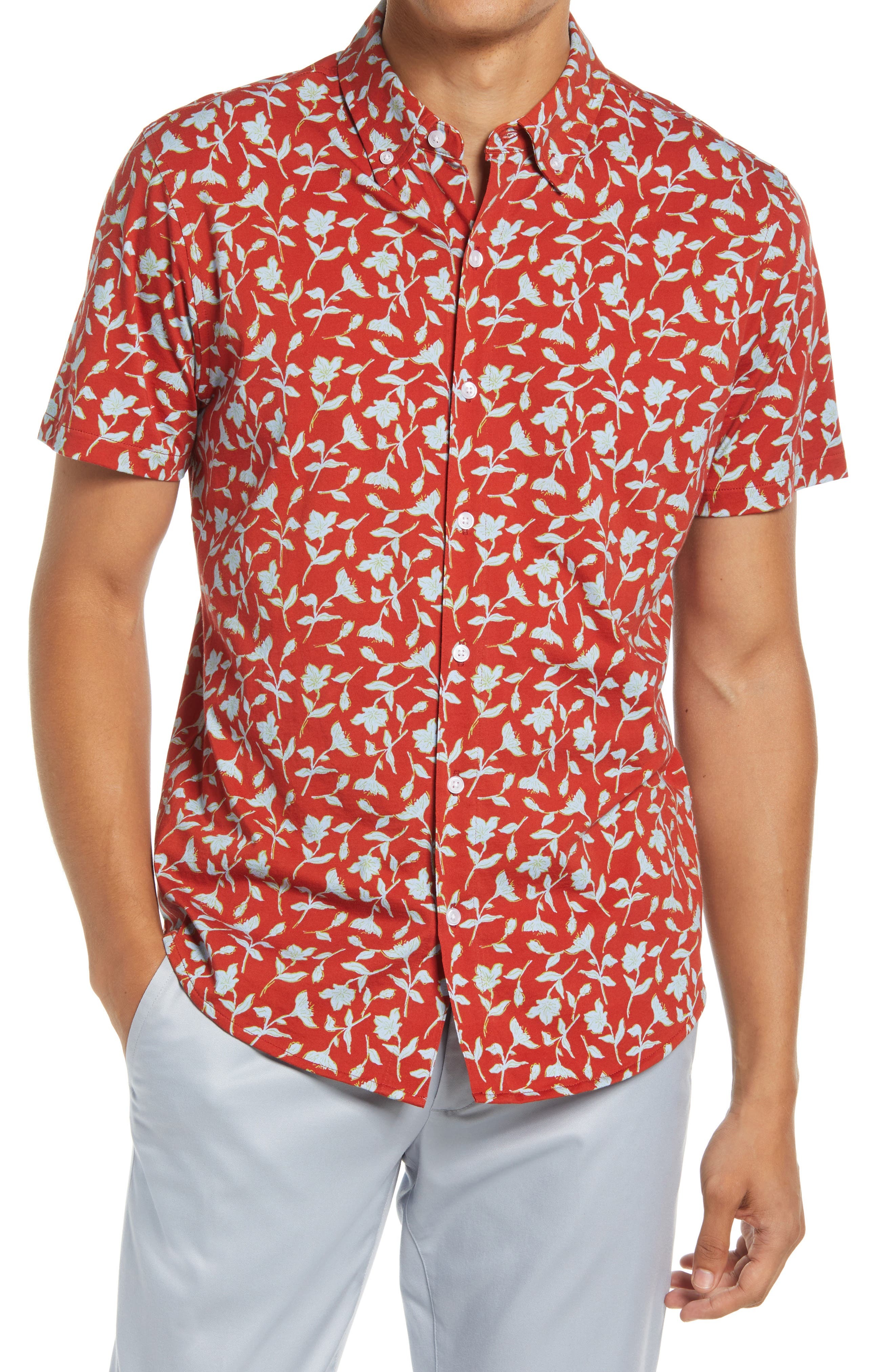 Bonobos Riviera Cotton Knit Short Sleeve Shirt, $59 | Nordstrom | Lookastic