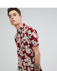 Jacamo Short Sleeve Shirt In Floral Print