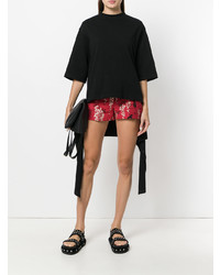 RED Valentino And Floral Embroidered Shorts