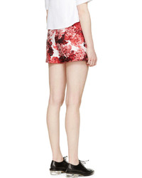 Moncler Gamme Rouge Red Wisteria Jacquard Shorts