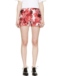 Moncler Gamme Rouge Red Wisteria Jacquard Shorts
