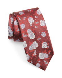 Nordstrom Men's Shop Begley Floral Cotton Silk Tie