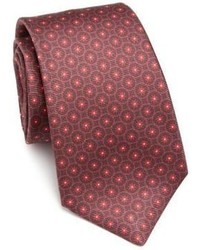 Kiton Floral Patterned Silk Tie