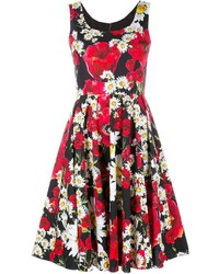 Dolce & Gabbana Floral Print Cotton Dress