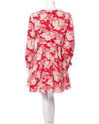 Saint Laurent Floral Print Dress