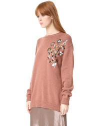No.21 No 21 Floral Accent Sweater