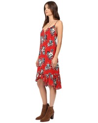 Brigitte Bailey Mariposa Floral Print Tie Front Dress Dress