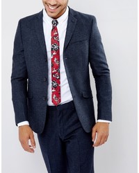 Asos Tie In Red Floral