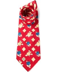 Valentino Vintage Floral Print Tie