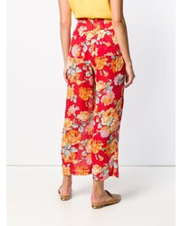 Kenzo Vintage Floral Wide Legged Trousers