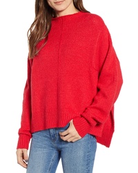 Leith Fuzzy Side Slit Sweater