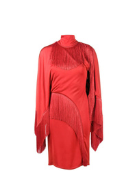 Red Fringe Sheath Dress