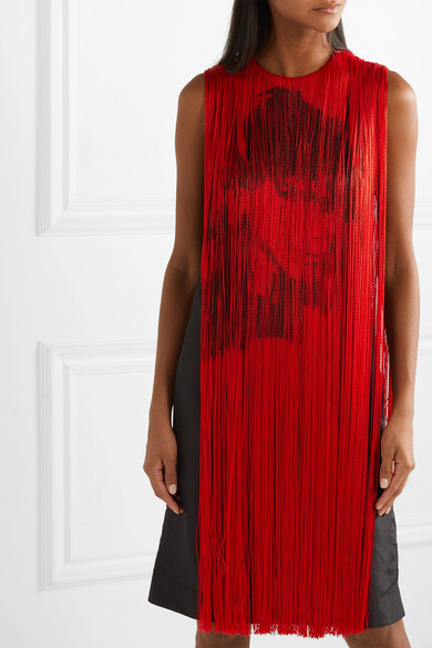 Calvin klein hot sale fringe dress