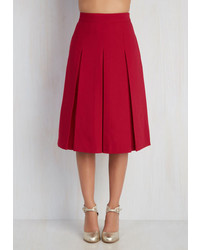 Appareline Inc Utmost Allure Skirt In Crimson