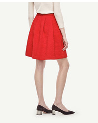 Ann Taylor Jacquard Pleated Full Skirt