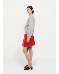 Vejas Bias Cut Wool Skirt