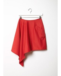 Vejas Bias Cut Wool Skirt