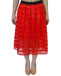 Weston Stripe Midi Skirt
